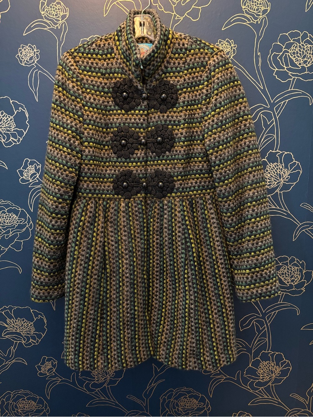 PLENTY by Tracy Reese ANTHROPOLOGIE wool tweed COAT 10 pockets